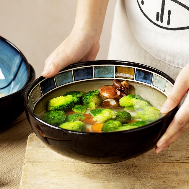 Japanese-Korean Kiln-changed Glaze Soup Bowl Collection