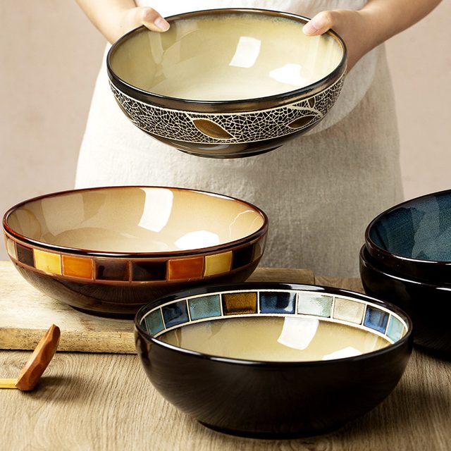 Japanese-Korean Kiln-changed Glaze Soup Bowl Collection