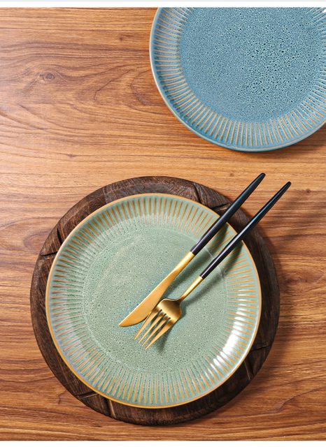 European Underglaze Hand-painted Ceramic Plate Collection