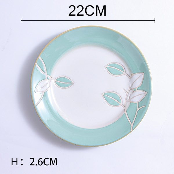 Green Orange Flat Plate (8-inch)