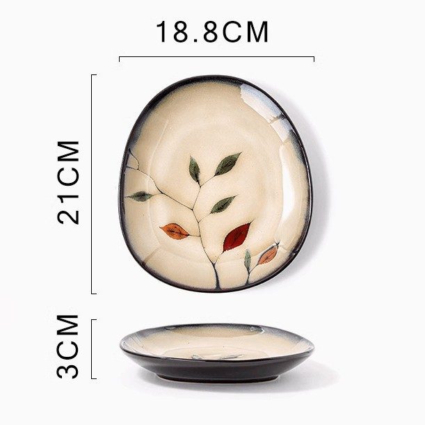 Colorful Phoenix Water-drop Plate (8-inch)