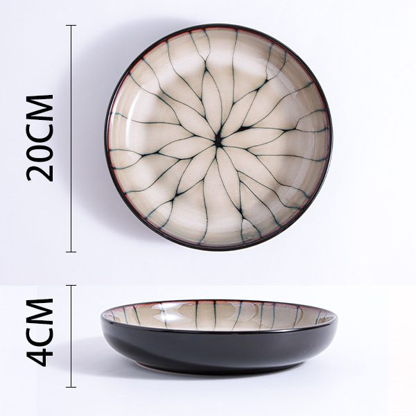 Lines Deep Plate (8-inch)