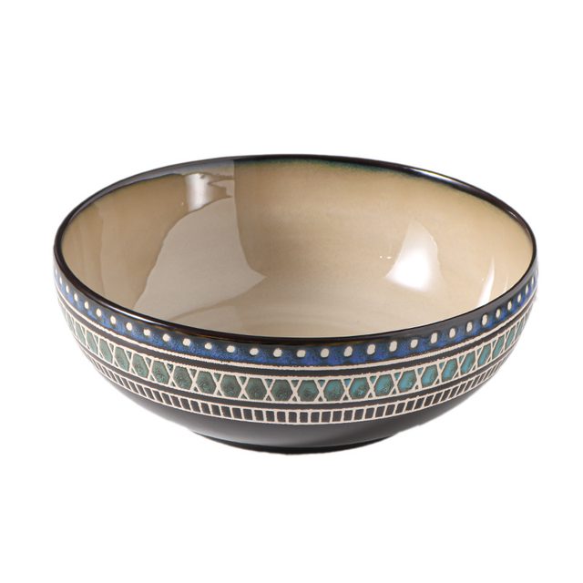 Chinese Kiln-changed Reactive Glaze Hand-painted Ceramic Soup Bowl Collection