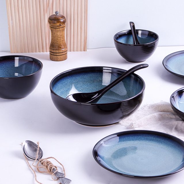 Nordic First Rain Kiln-changed Glaze Dinnerware Set