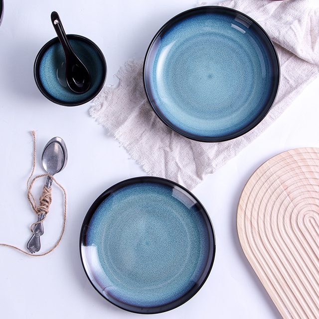 Nordic First Rain Kiln-changed Glaze Dinnerware Set