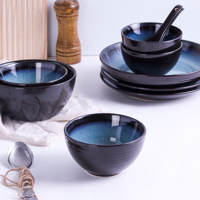 Nordic First Rain Kiln-changed Glaze Dinnerware Set