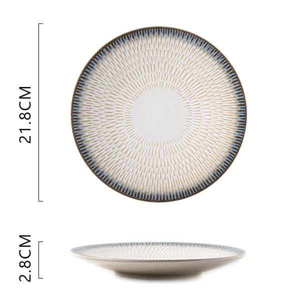 Starry Flat Plate 8-inch (Beige)