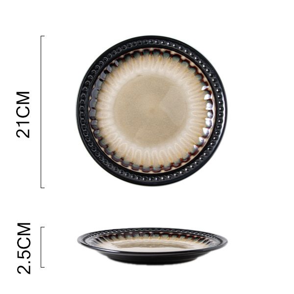 American Retro Embossed Flat Plate (8-inch)