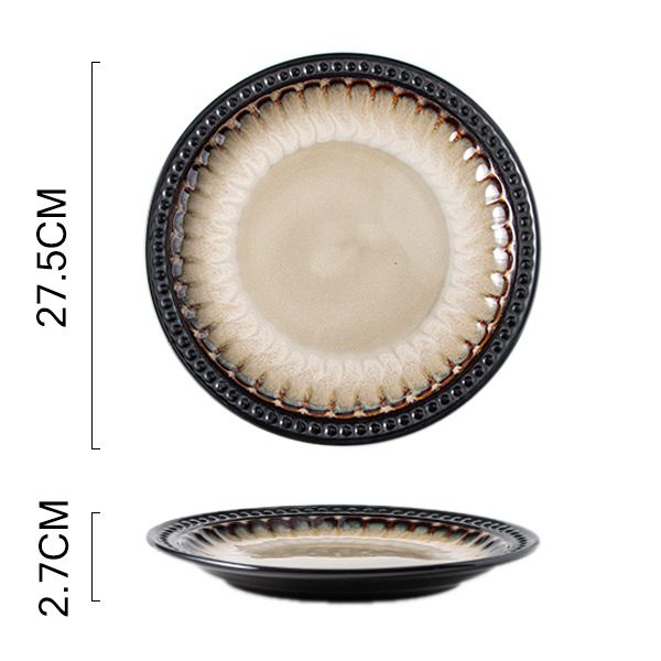 American Retro Embossed Flat Plate (10.75-inch)