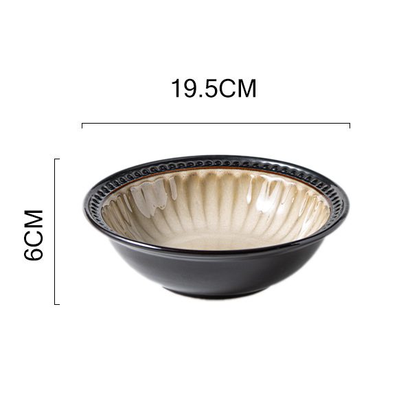 American Retro Embossed Salad Bowl (7.8-inch)