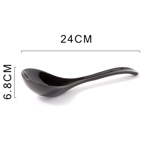 Tri-color Flower Large Soup Spoon