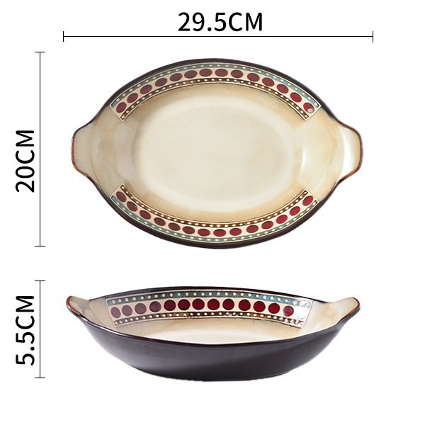 Ripple Double-ear Fish Plate