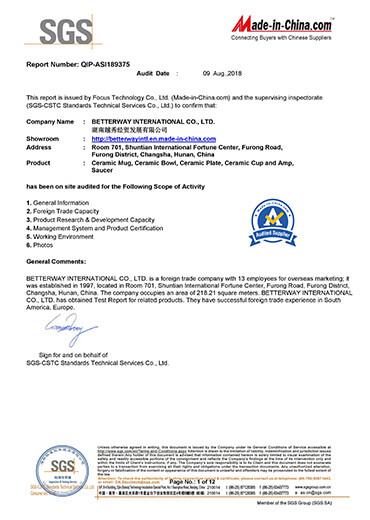 Betterway honorary certificate